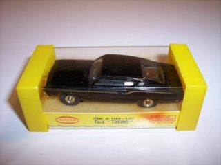 Vintage 1960s Aurora Thunderjet 1408 " Rare Black " Ford Torino T - Jet Ho Slot Car