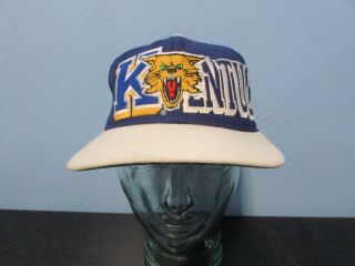 VINTAGE OFFICIAL NCAA KENTUCKY WILDCATS SNAPBACK HAT 1990 ' s WOOL ALL OVER LOGO 2
