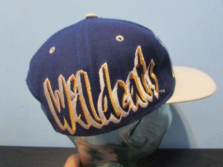 VINTAGE OFFICIAL NCAA KENTUCKY WILDCATS SNAPBACK HAT 1990 ' s WOOL ALL OVER LOGO 6