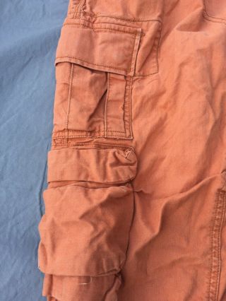 Mens Polo Ralph Lauren Vintage Orange Cargo Pants Paratrooper.  38/32 3