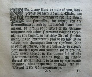 Rare COMMONWEALTH ACT 1657 CLAIM LAND Cromwell FOREST RIGHTS PARLIAMENT Timber 3