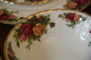 Vintage Royal Albert Old Country Roses Bone China Set & Ornaments 1962 4