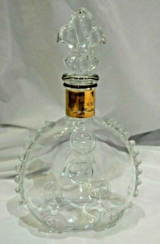 Vintage Baccarat Crystal Decanter Bottle For Remy Martin Louis Xiii Cognac