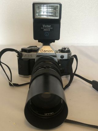 Vintage Canon AE - 1 Program 35mm Film SLR Camera,  80 - 210mm F/3.  8Lens - Great 2