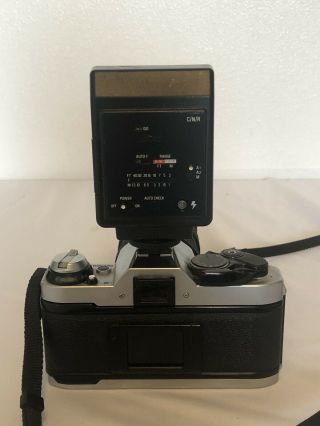 Vintage Canon AE - 1 Program 35mm Film SLR Camera,  80 - 210mm F/3.  8Lens - Great 4