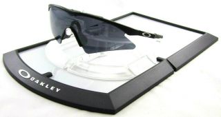 Oakley M Frame Mumbo Sunglasses Carbon Fiber Frames/ Scratched Lenses Vintage