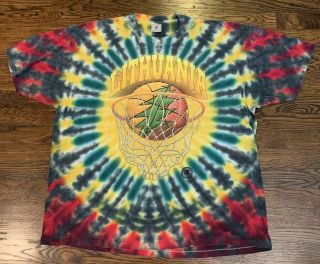 Vtg Grateful Dead Lithuania 96 1996 Tie Dye Single Stitch T - Shirt Sz Xxl