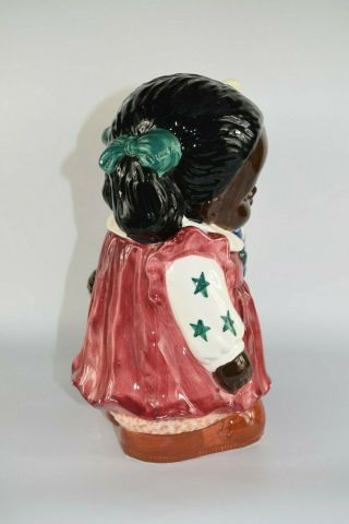 Vintage Black Americana Cookie Jar Ceramic Boy Girl African American Jay Imports 3