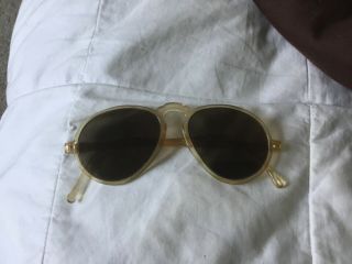 Vintage 1920s 1930s Sunglasses Brown Lenses,