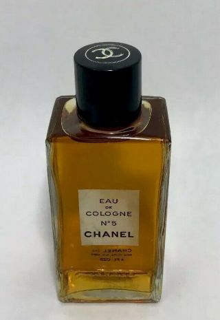 Vintage Chanel NO.  5 Eau de Cologne/EDC Splash 4 oz Full 2