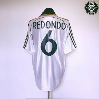 Redondo 6 Real Madrid Vintage Adidas Home Football Shirt Jersey 1998/00 (xl)