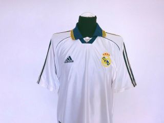 REDONDO 6 Real Madrid Vintage Adidas Home Football Shirt Jersey 1998/00 (XL) 3