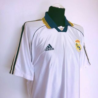 REDONDO 6 Real Madrid Vintage Adidas Home Football Shirt Jersey 1998/00 (XL) 5