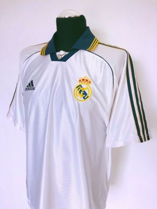 REDONDO 6 Real Madrid Vintage Adidas Home Football Shirt Jersey 1998/00 (XL) 6