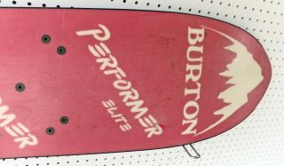 Vintage 1985 Burton Performer Elite 140cm Snowboard 7