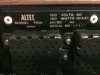 RARE ALTEC 710A RECEIVER - WOOD CABINET - NEAR - FULLY - 30 DAY 10