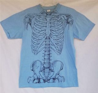 Vtg 1978 Wpl 7190 Leslie Arwin Anatomy T - Shirt Skeletal System Bones 40 Skeleton