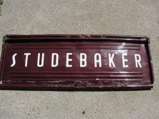 Studebaker Vintage Tailgate Tail Gate Wall Hanger In Color