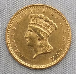 1856 $1 Indian Head Gold Coin Indian Liberty One Dollar Rare J002