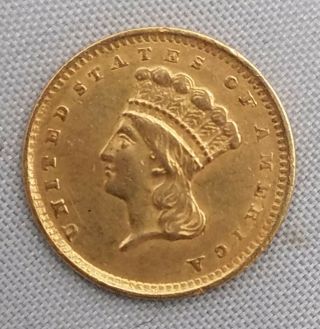 1856 $1 Indian Head Gold Coin Indian Liberty One Dollar Rare J001