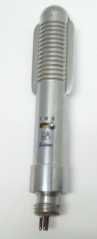 Vintage Bang & Olufsen Fen - Tone B&o Ribbon Microphone Denmark 3 Tmo Switch