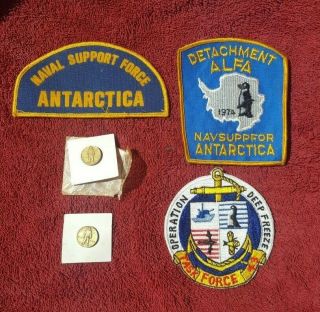 Vintage Navy Patches Antarctic Operation Deep Freeze Task Force 43 Detachment Al