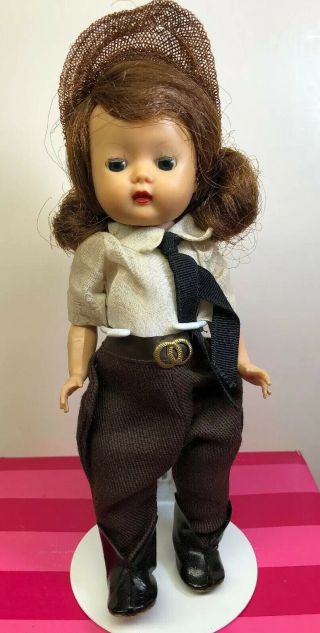7” Vintage Nancy Ann Storybook Doll Muffie Slw All Equestrian Outfit