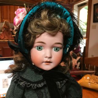 25 " Schoenau & Hoffmeister 5800 Antique Doll - Bisque Head German Compo Body