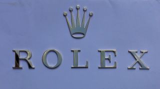 Vintage Rolex Brass Display Letters & Crown