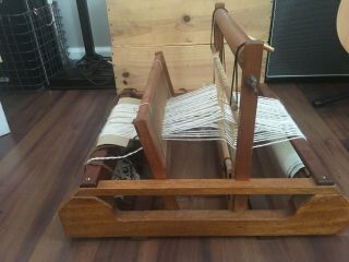 Vintage Tabletop Two - Shaft / Two - Harness Loom With String Heddles 14”