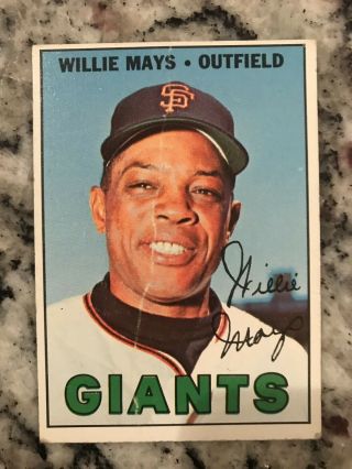 (156) 1967 Topps Vintage Baseball Starter Partial Complete Set Willie Mays Auto 4