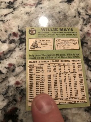 (156) 1967 Topps Vintage Baseball Starter Partial Complete Set Willie Mays Auto 5