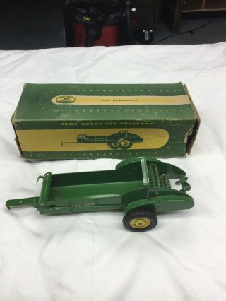 Vintage Ertl Eska John Deere Farm Toy Spreader Short Lever And Box