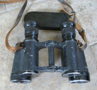 Vintage Wwii German Binoculars 6x30 Dienstglas Ddx