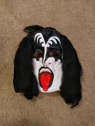 Vintage Kiss Band Gene Simmons Rare Halloween Costume Mask 1978 