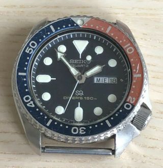 Vintage Seiko Quartz Divers 150m Wrist Watch 7548 - 700l No Battery No Band