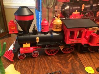 Playmobil 4034 Steaming Mary G - Scale Western Train Set Pacific Railroad Vintage 3