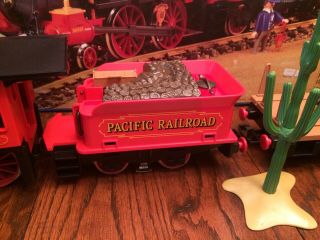 Playmobil 4034 Steaming Mary G - Scale Western Train Set Pacific Railroad Vintage 4