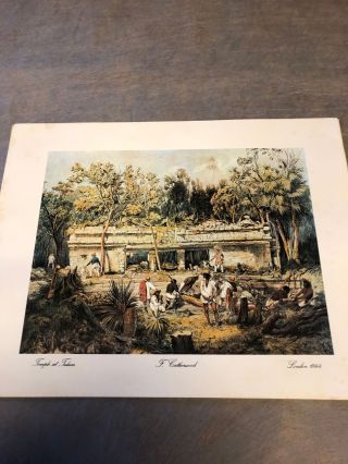 Vintage Art Prints by Frederic Catherwood Five Count Titled London 1844 4
