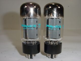 2 Vintage NOS Sylvania EL34 6CA7 Big Fat Bottle OO Matched Amplifier Tube Pair 1 2