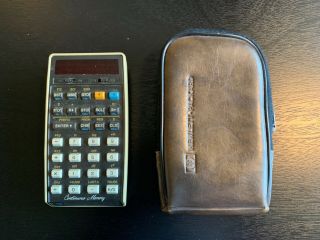 Vintage Hewlett - Packard 29C Calculator –– with charger,  case,  and manuals 6