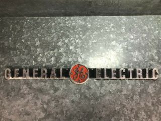 Vintage General Electric Ge Transformer Cast Aluminum Nameplate 5 " X 36 "