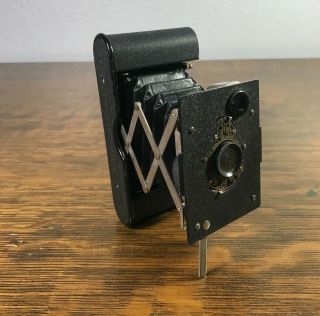 Antique Kodak Folding Vest Pocket Camera Case Eastman Usa A - 127 Vtg