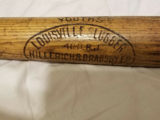 BABE RUTH BAT YOUTHS HILLERICH AND BRADSBY VINTAGE LOUISVILLE SLUGGER KY 1919 - 22 2