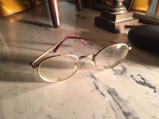 Matsuda Vintage Eyeglasses Frame Antique Gold Made In Japan 2848