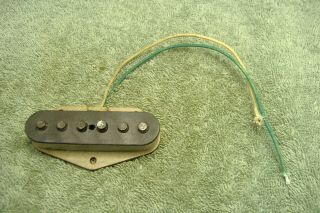 Vintage 1968 Fender Telecaster Bridge Pickup Grey btm 6.  41K rewound old part NR 6