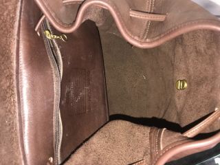 Vintage Coach Brown Leather Book Bag Daypack Backpack 9943 8