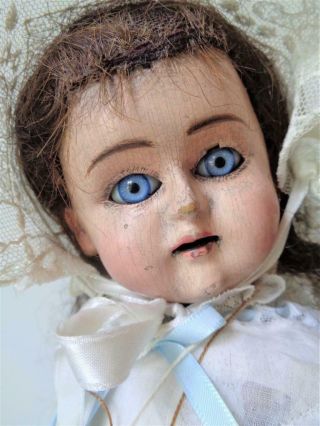 16 " Antique Bebe Tout En Bois Wood Doll Rudolph Schneider German For French Mkt