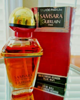 Guerlain Samsara Eau De Parfum Spray 1 Oz.  / 30 Ml Perfume Vintage 1988