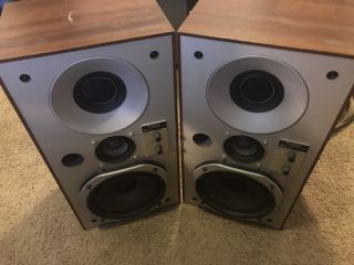 Vintage Technics By Panasonic Sb - X30 Linear Phase Stereo Speakers